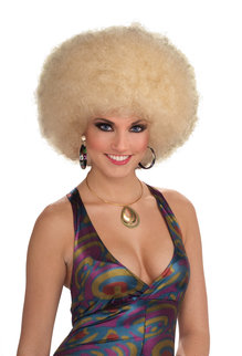 Adult Deluxe Blonde Afro Wig