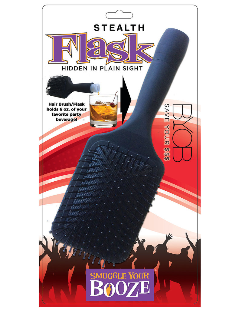 Smuggle Your Booze - Hair Brush Flask