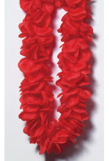 Silk Flower Lei: Red
