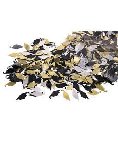 Grad Cap Confetti - Gold/Silver/Black