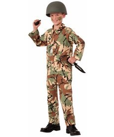 Boy's Army Jumpsuit Costume