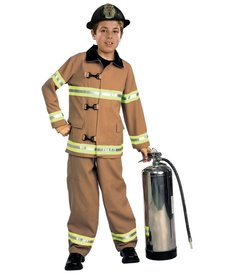 Rubies Costumes Kids Deluxe Fire Fighter Costume