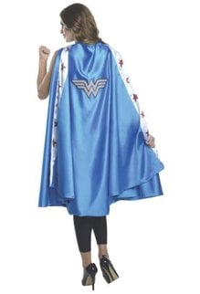 Rubies Costumes Women's Deluxe Wonder Woman Cape (Powder Blue)