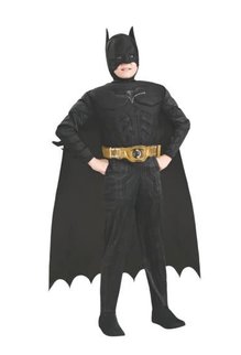 Rubies Costumes Boy's Deluxe Batman Costume (Dark Knight Trilogy)