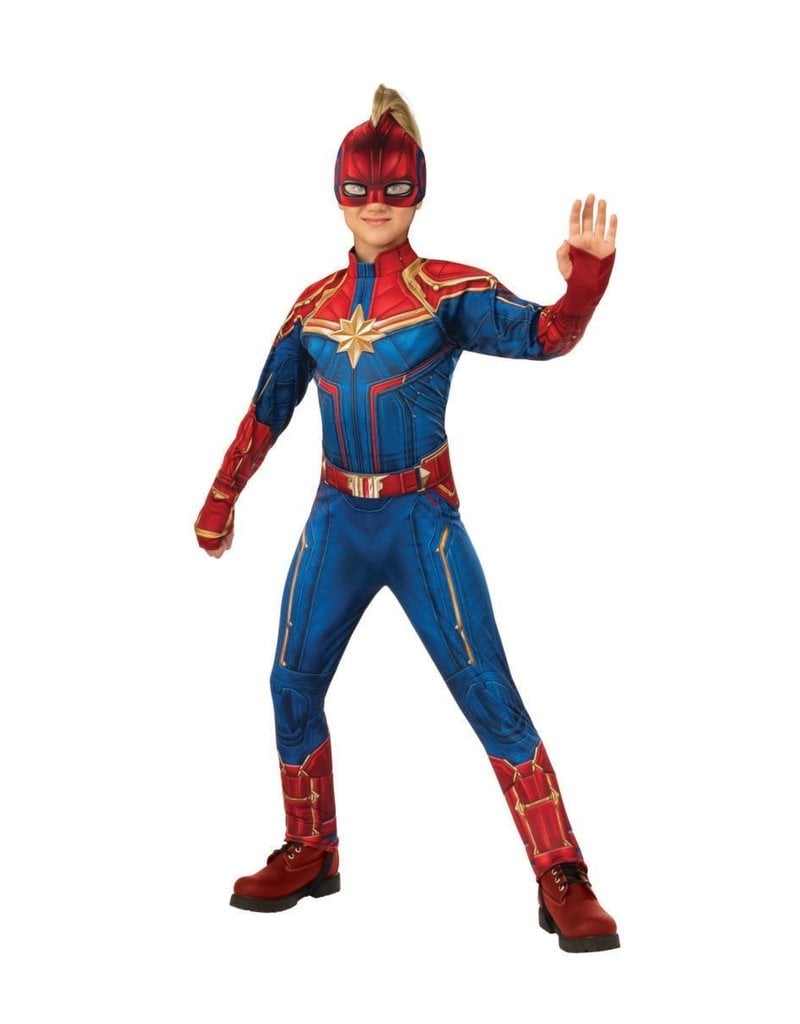 Rubies Costumes Girl's Deluxe Captain Marvel Hero Suit Costume