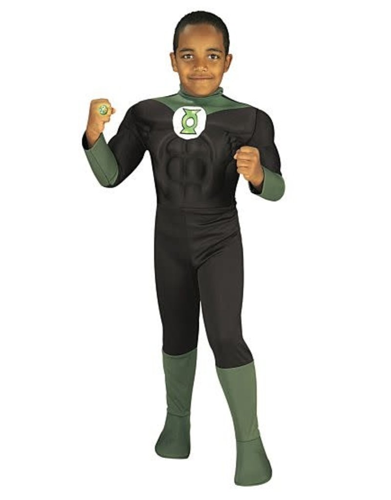 Rubies Costumes Kids Deluxe Green Lantern Muscle Chest Costume
