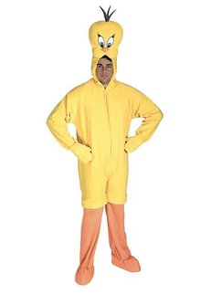 Rubies Costumes Adult Deluxe Tweety Bird Onesie Jumpsuit