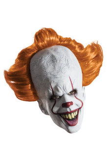 Rubies Costumes Adult Pennywise Overhead Mask with Attached Hair