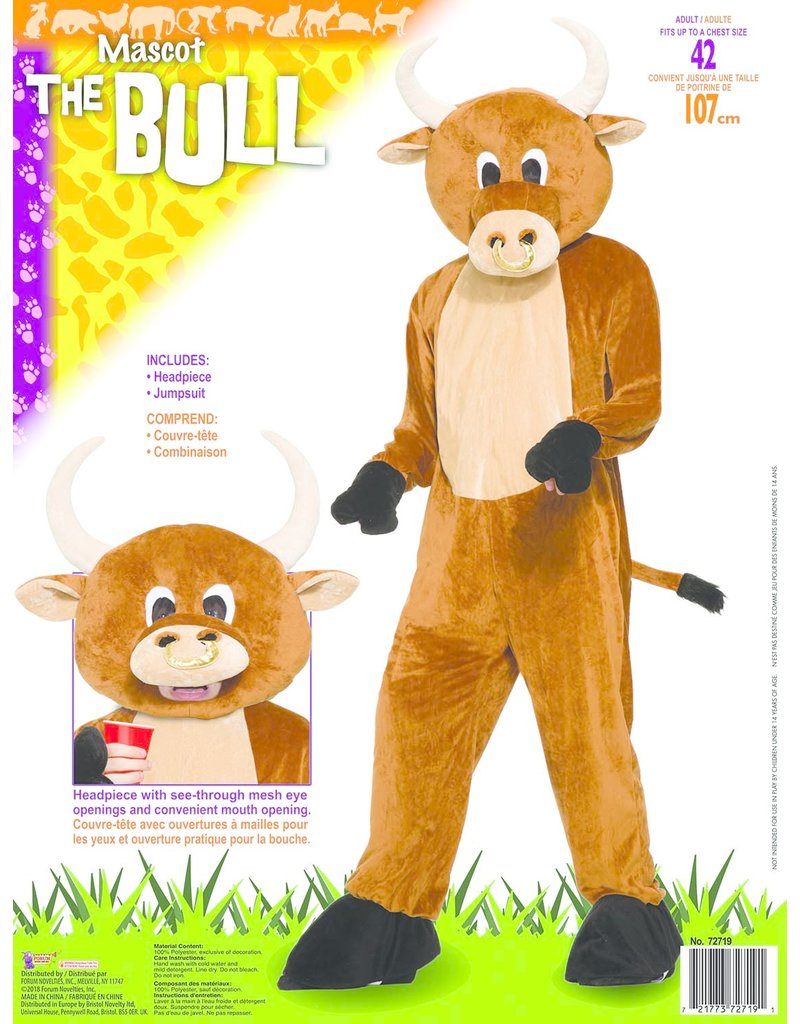 Adult Brutus the Bull Mascot Costume