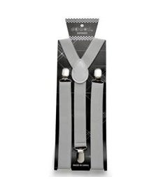 Suspenders - Light Grey
