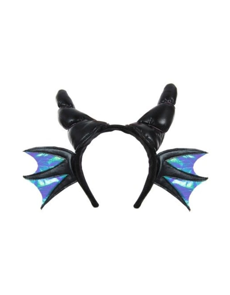 elope elope Black Dragon Horns Plush Headband