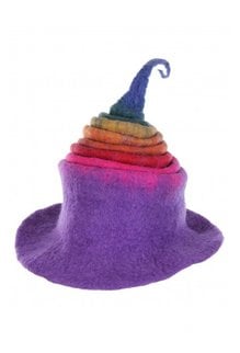 elope Elope Rainbow Borealis Heartfelted Witch Hat