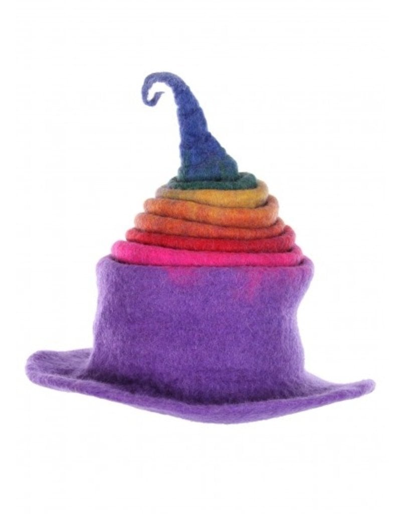 elope Elope Rainbow Borealis Heartfelted Witch Hat