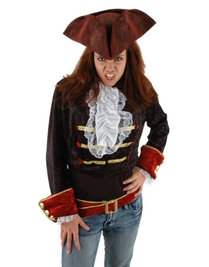 elope Scallywag Pirate Hat: Blood Red - Johnnie Brocks Dungeon