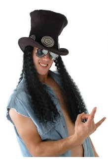 elope elope Guitar Superstar Plush Hat with Hair