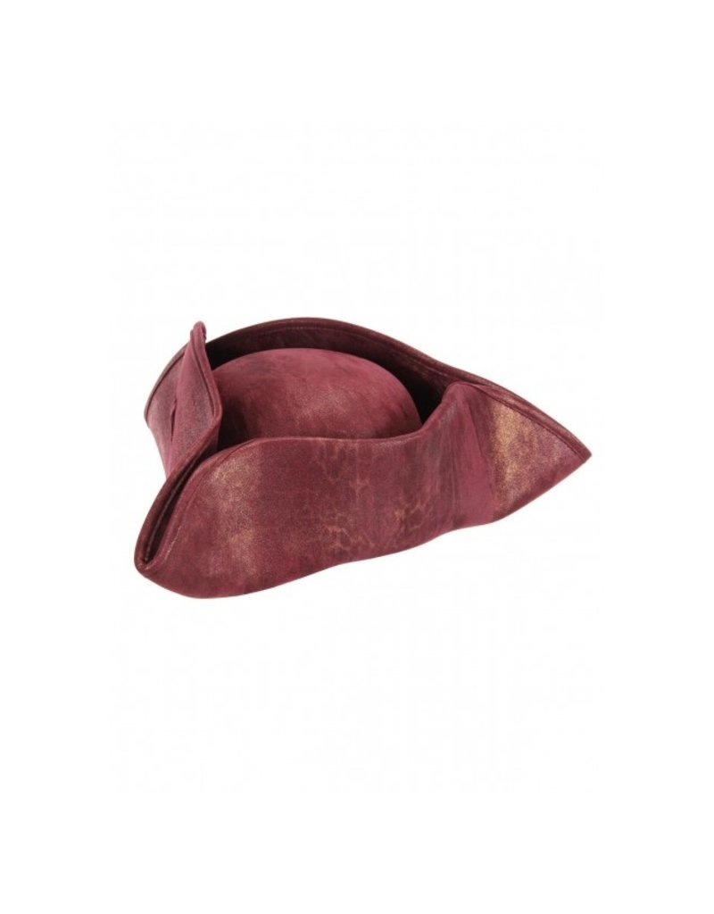 elope elope Scallywag Pirate Hat: Blood Red