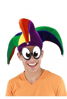 elope elope Court Jester Plush Hat Multicolor