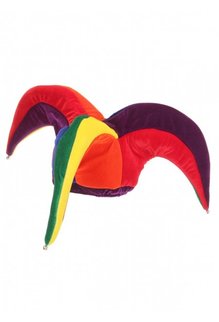 elope elope Court Jester Plush Hat Multicolor