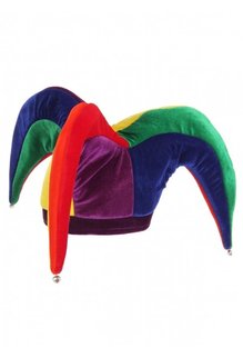 elope elope Court Jester Plush Hat Multicolor