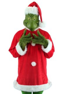 elope Dr. Seuss The Grinch Santa Costume Deluxe w/ Mask