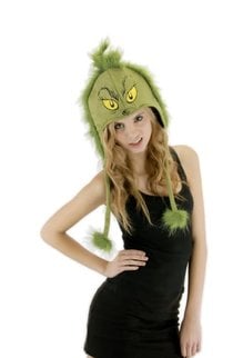 elope Dr. Seuss The Grinch Plush Hoodie Hat