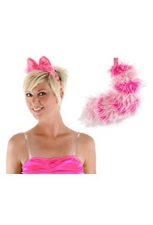 elope Disney Alice in Wonderland Classic Cheshire Cat Ears Headband & Tail Kit