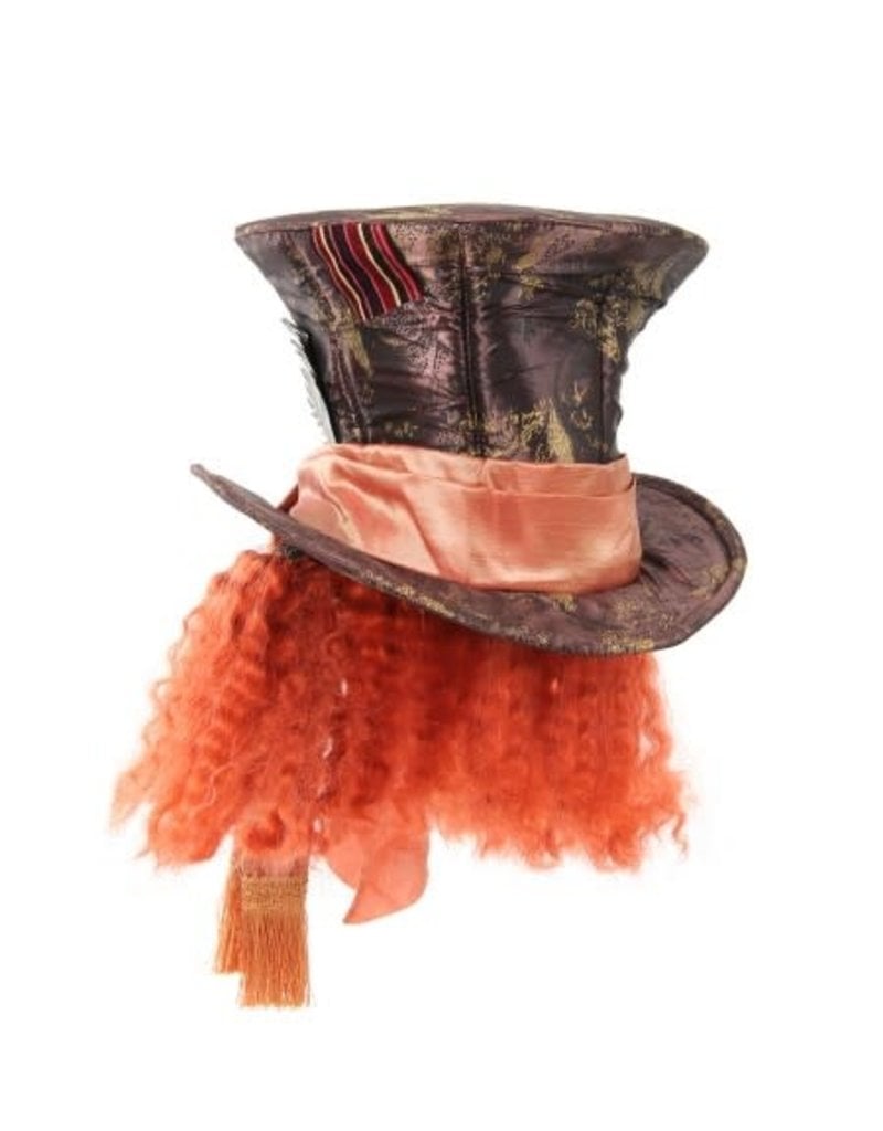 elope Disney Alice in Wonderland Tim Burton Mad Hatter Plush Hat with Hair