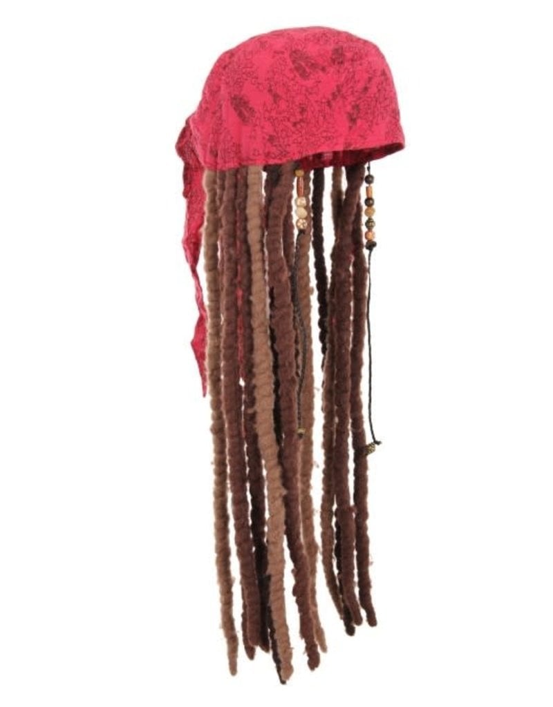 elope Disney Pirates: Dead Men Tell No Tales Jack Sparrow Scarf with Attached Dreads