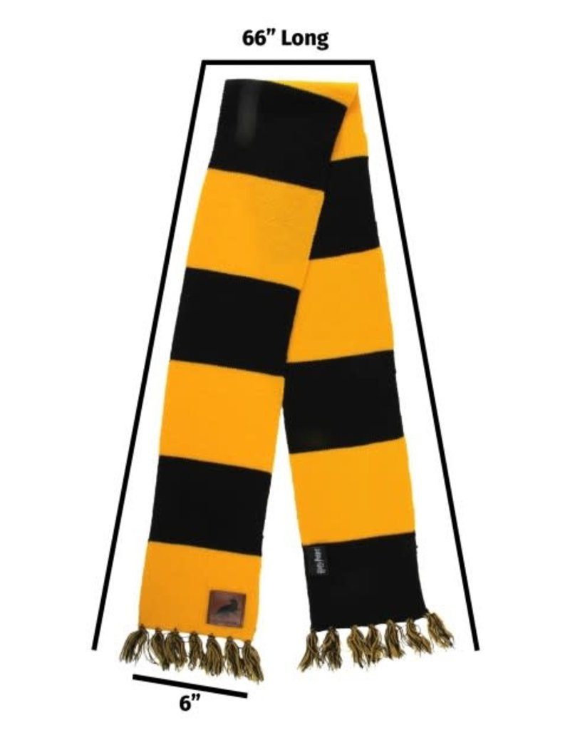 elope Harry Potter Hufflepuff Patch Striped Scarf