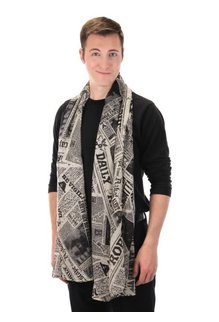 elope Harry Potter Daily Prophet Newspaper Print Lightweight Scarf