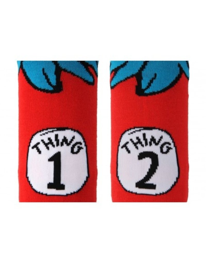 elope Dr. Seuss Cat in the Hat Thing 1&2 Costume Socks: Adult