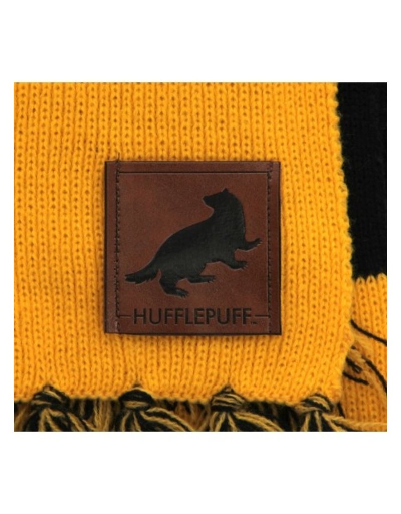 elope Harry Potter Hufflepuff Patch Striped Scarf