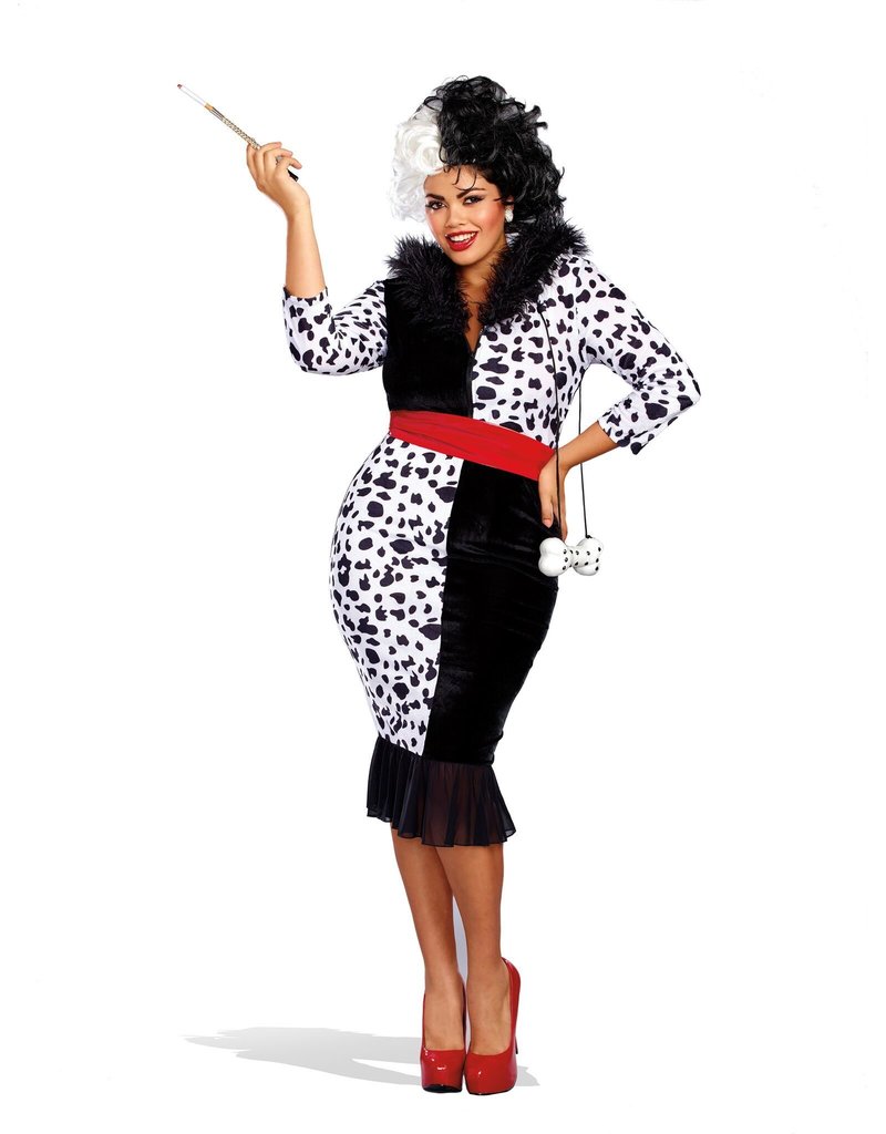 Dream Girl Women's Plus Size Dalmatian Diva Costume