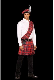 Dream Girl Men's "Hot Scottie" Scottish Kilt Costume