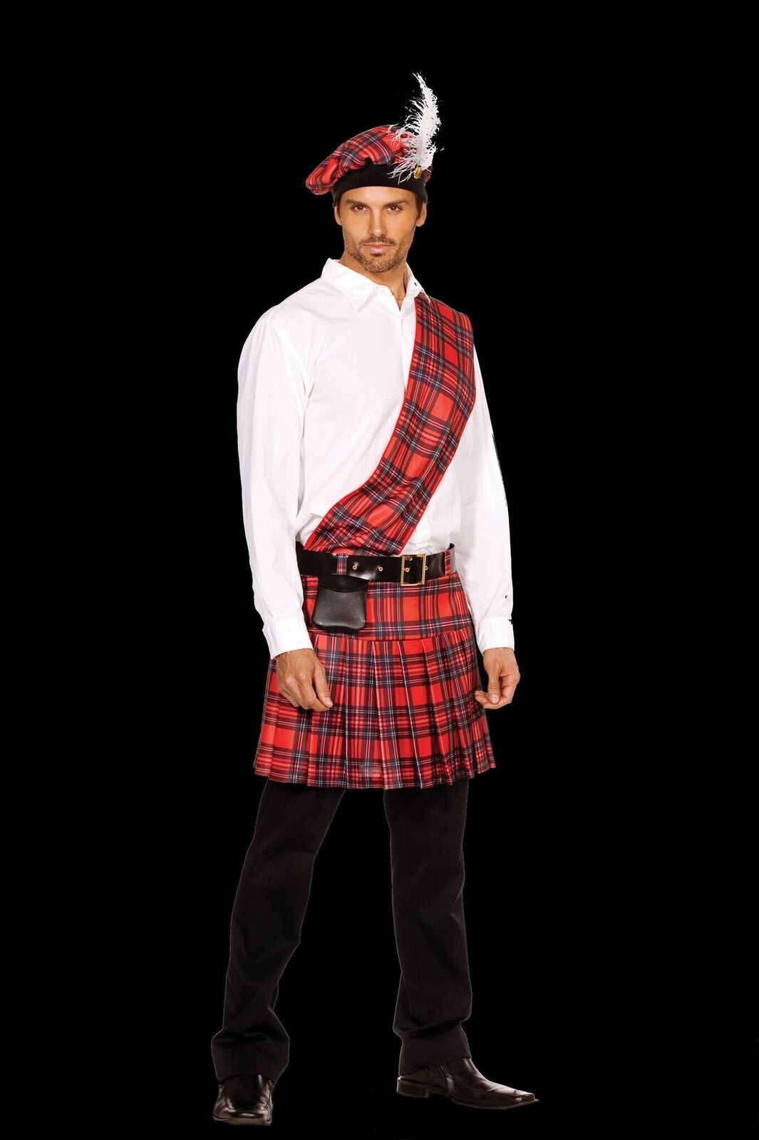 Mens &quot;Hot Scottie&quot; Scottish Kilt Costume Johnnie Brocks
