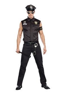 Dream Girl Men's Dirty Cop: Officer Ed Banger Costume