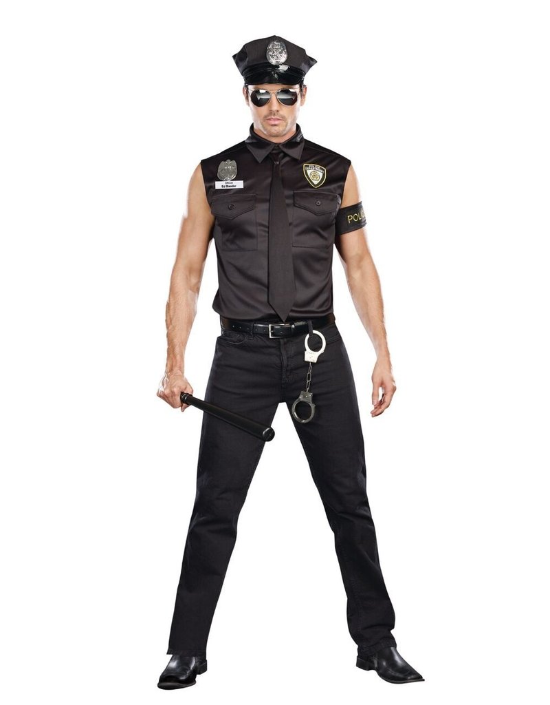 Dream Girl Men's Dirty Cop: Officer Ed Banger Costume