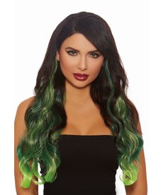 Dream Girl Hair Extensions: Green