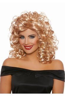 Dream Girl 50's Sandy Wig: Blonde/Honey Brown