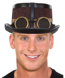 Steampunk Leather Top Hat