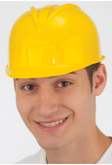 Costume Hard Hat: Plastic Construction Helmet