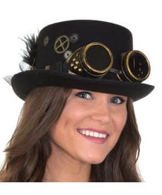 Steampunk Hat w/ Goggles