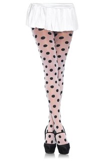 Leg Avenue Sheer Polka Dot Pantyhose