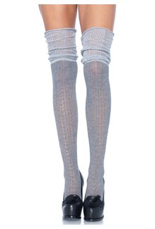 Leg Avenue Acrylic Pointelle Over The Knee Socks