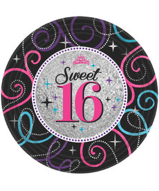 7" Plates - Sweet 16 (8ct.)