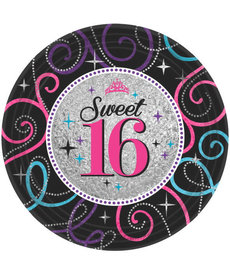 9" Plates - Sweet 16 (8ct)