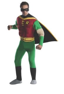 Rubies Costumes Men's Deluxe Robin Muscle Chested Costume (Teen Titans)