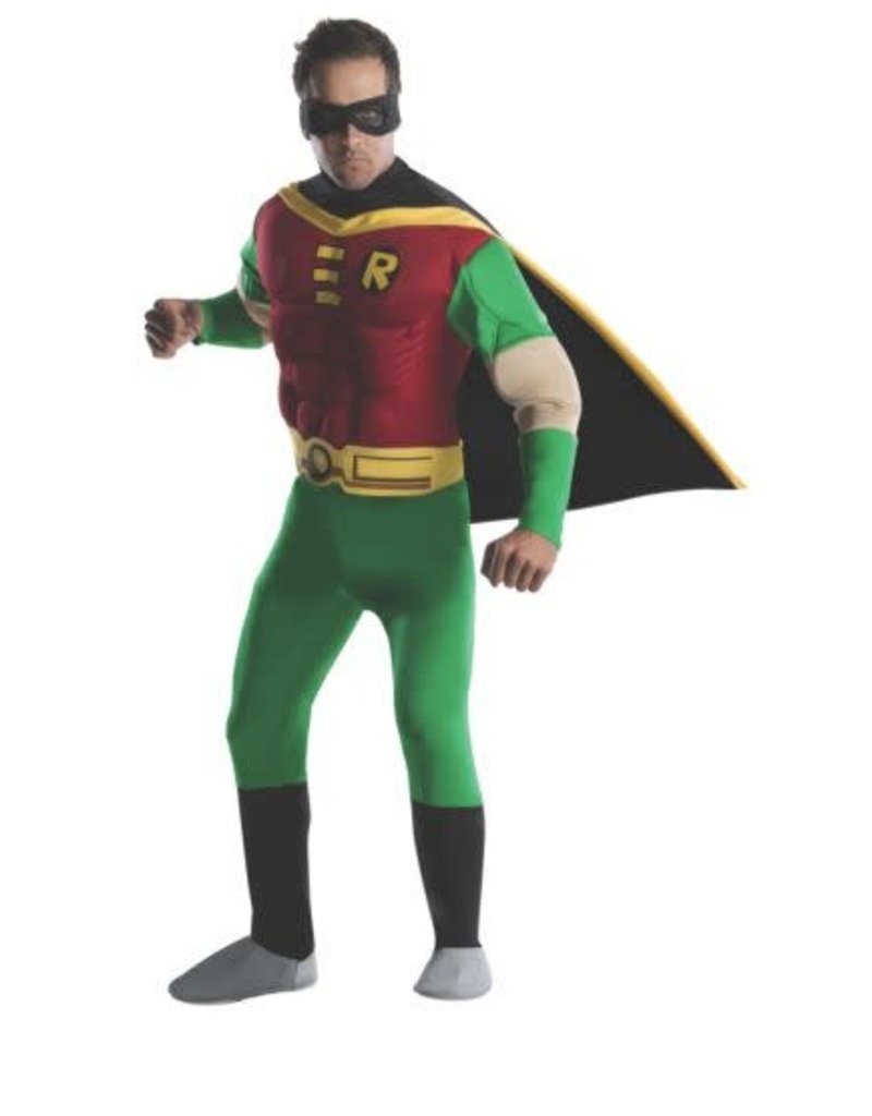 Rubies Costumes Men's Deluxe Robin Muscle Chested Costume (Teen Titans)