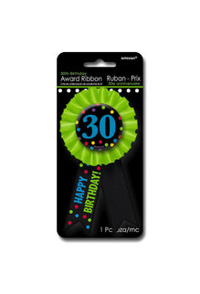 Award Birthday Ribbon - 30
