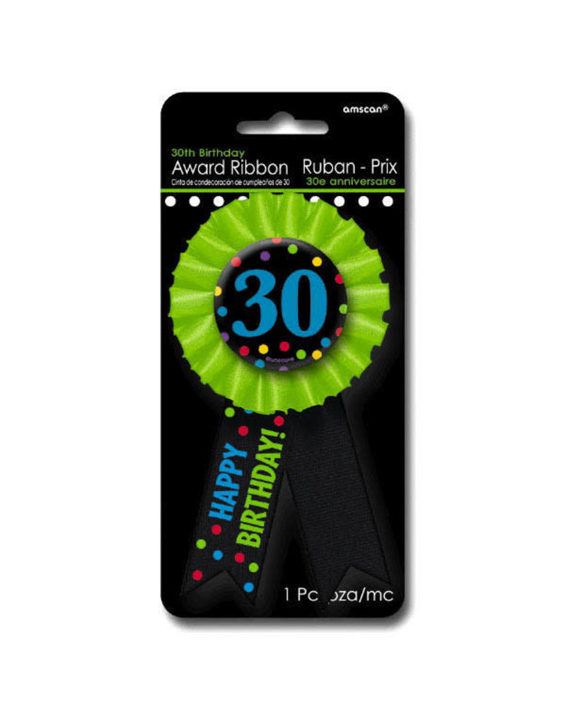 Award Birthday Ribbon - 30